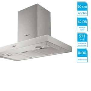 Campana De Pared 90 Cm Acero Inoxidable