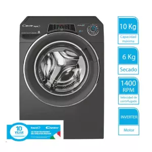 Lavasecarropas Candy RapidÓ INVERTER 10 Kg (lavado) 6 Kg (secado) 1400 RPM