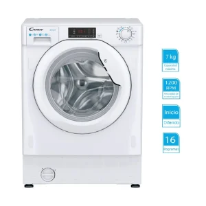 Lavarropa Candy Smart Integrable, 7 kg, 1200 RPM, 16 programas