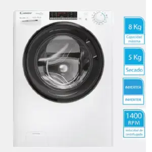 Lavasecarropa Smart-Pro Inverter Candy 8/5 Kg, 1400