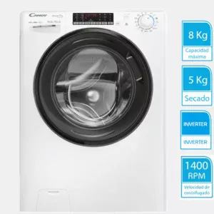 Lavasecarropa Smart-Pro Inverter Candy 8/5 Kg, 1400